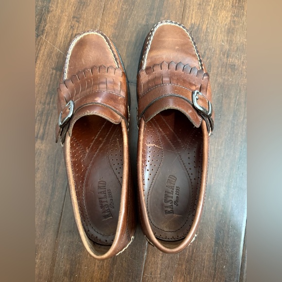 Men\'s Brown Leather Kiltie Loafers